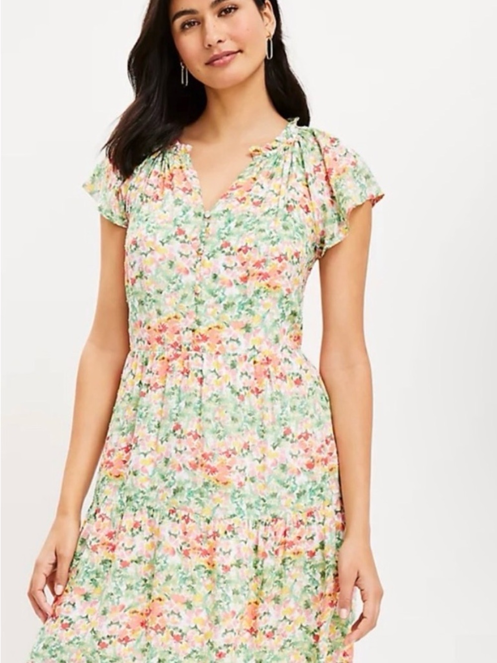 NWOT LOFT Floral Swing Dress - Super Soft